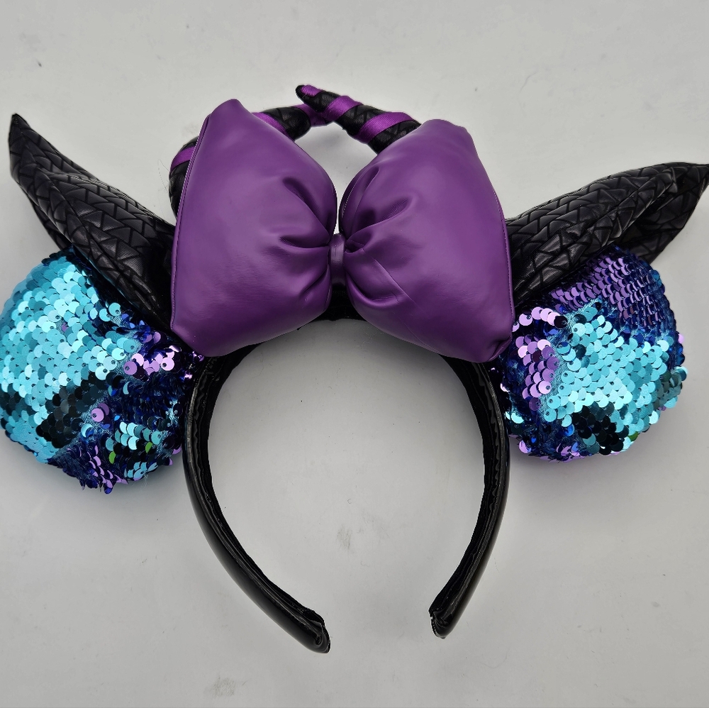 Malificent Inspired Mickey Ears Headband